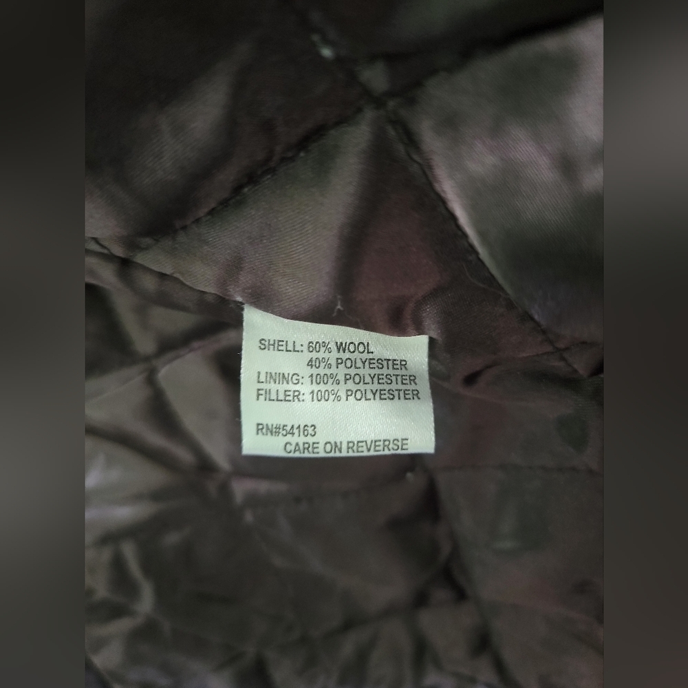 Calvin Klein Double-Breasted Tan Pea Coat - Picture 5 of 6